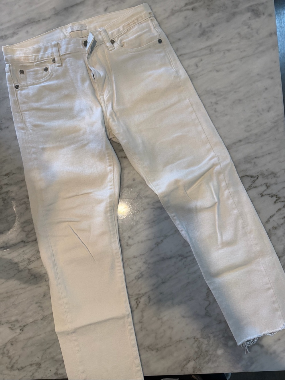 Uniqlo Slim Men's White Jeans